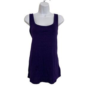 A New Day Womens Dark Purple Casual Summer Tank Top Size Large